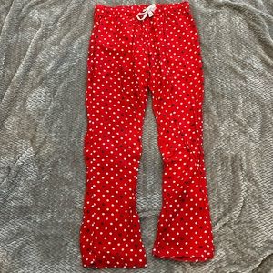 Red pj bottoms